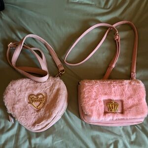 Pink Faux Fur Juicy Couture Crossbodys